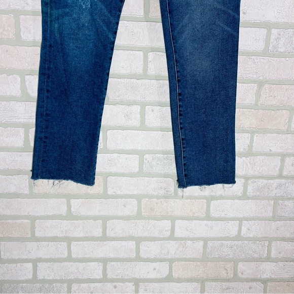Evereve The Ever Straight High Rise Raw Hem Button Fly Jeans Size 26 - Picture 4 of 9